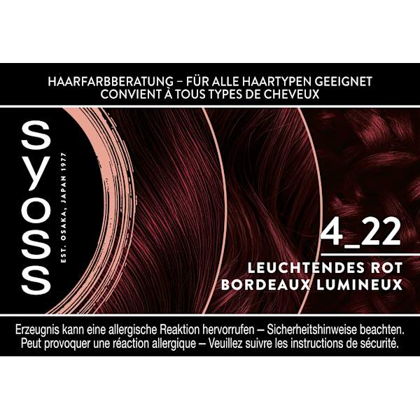 Haarfarbe 4_22 Leuchtendes Rot Syoss