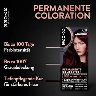 Haarfarbe 4_22 Leuchtendes Rot Syoss