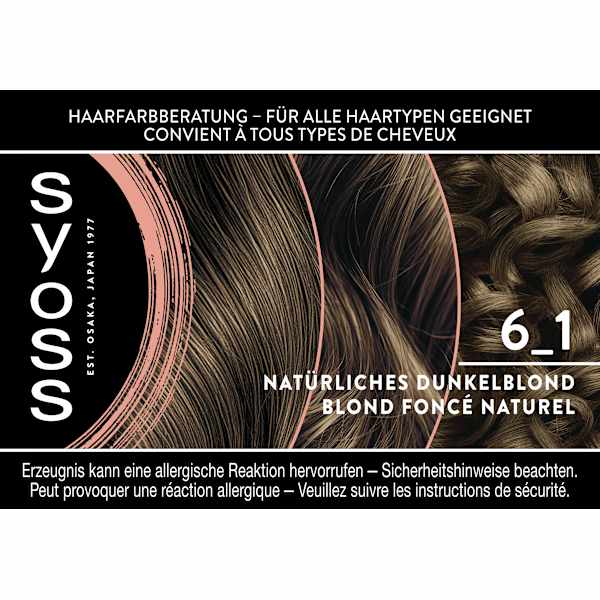 Haarfarbe 6_1 Natürliches Dunkelblond Syoss