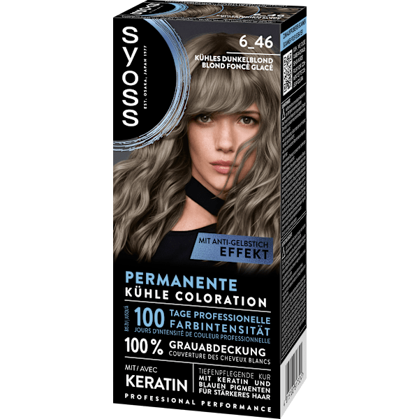 Haarfarbe 6_46 Kühles Dunkelblond Syoss