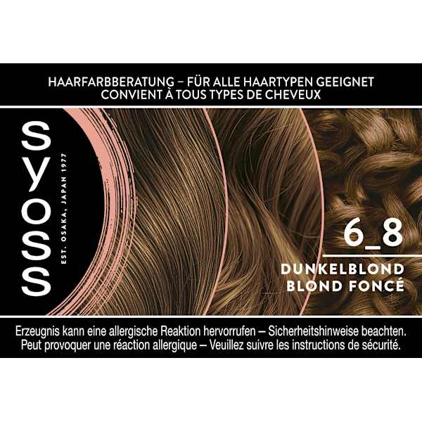 Haarfarbe 6_8 Dunkelblond Syoss
