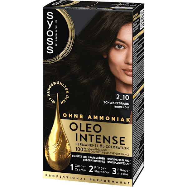 Haarfarbe 2_10 Schwarzbraun Syoss Oleo Intense