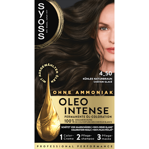 Haarfarbe 4_50 Naturbraun Syoss Oleo Intense