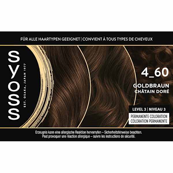 Haarfarbe 4_60 Goldbraun Syoss Oleo Intense