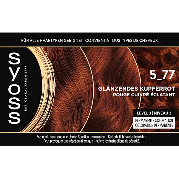 Haarfarbe 5_77 Kupferrot Syoss Oleo Intense