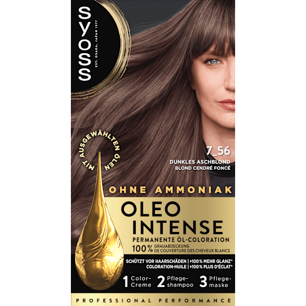 Haarfarbe 7_56 Dunkles Aschblond Syoss Oleo Intense