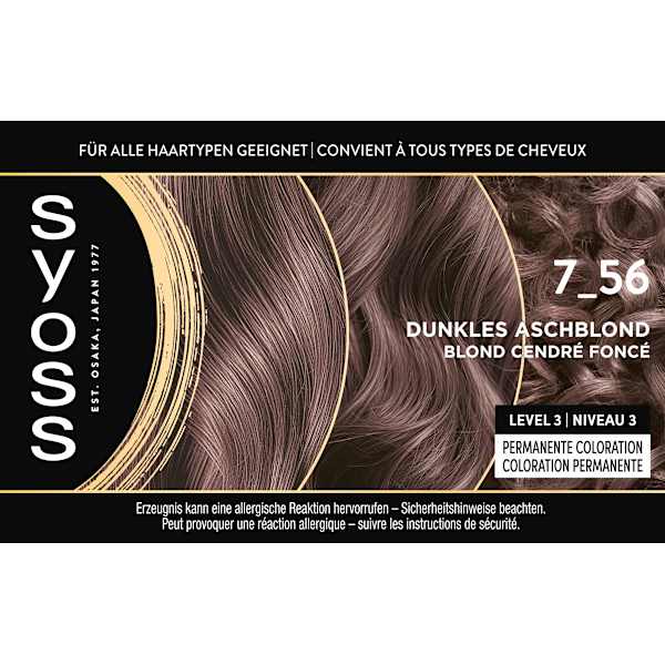 Haarfarbe 7_56 Dunkles Aschblond Syoss Oleo Intense