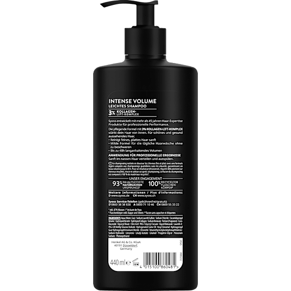 Shampoo Intense Volume syoss