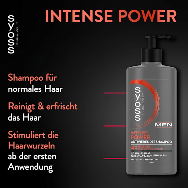 Shampoo Men Intense Power syoss