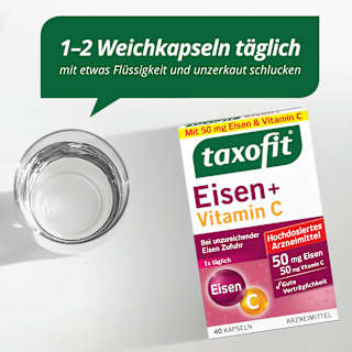 Eisen + Vitamin C Kapseln taxofit