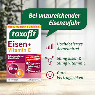 Eisen + Vitamin C Kapseln taxofit