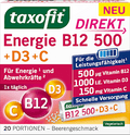 Energie B12 500 + D3 + C Direktgranulat 20 St taxofit