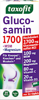 Glucosamin 1700 + MSM + Magnesium Sticks 20 St taxofit