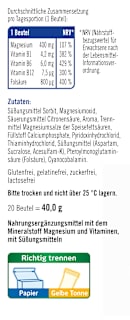 Magnesium 400 + B1 + B6 + B12 + Folsäure 800 Direkt-Granulat 20 St. taxofit