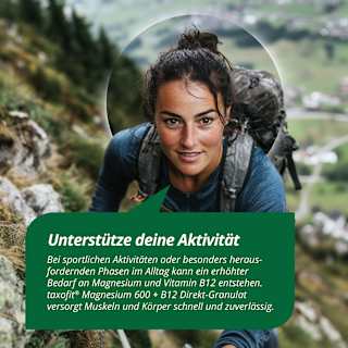 Magnesium 600 + B12 Direkt-Granulat 20 St taxofit