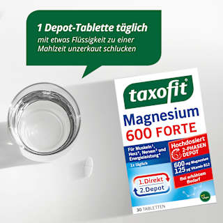 Magnesium 600 Forte Depot Tabletten 30 St taxofit