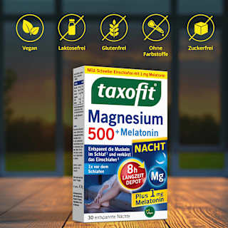 Magnesium Nacht 500 + Melatonin Tabletten 30 St taxofit