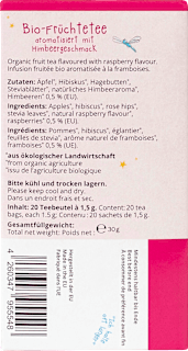Kindertee Himbeertraum (20 Beutel), ab 1 Jahr  Teefee