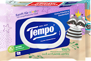 Feuchte Toilettentücher Sanft für Kinder (2x42 St) Tempo