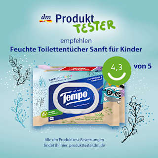 Feuchte Toilettentücher Sanft für Kinder (2x42 St) Tempo
