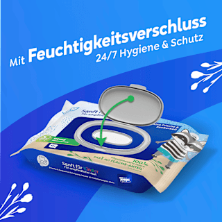 Feuchte Toilettentücher Sanft für Kinder (2x42 St) Tempo