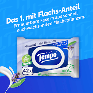 Feuchtes Toilettenpapier Natural Skin Balance Tempo