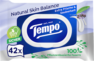 Feuchtes Toilettenpapier Natural Skin Balance Tempo