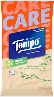 Feuchtes Toilettenpapier, Reisegröße Tempo