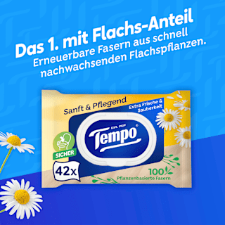 Feuchtes Toilettenpapier sanft & pflegend Kamille (2x42 St) Tempo