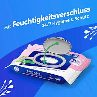 Feuchtes Toilettenpapier sanft & pur (2x42 St) Tempo