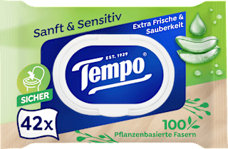 Feuchtes Toilettenpapier sanft & sensitiv Tempo