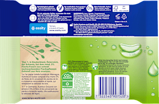 Feuchtes Toilettenpapier sanft & sensitiv Tempo