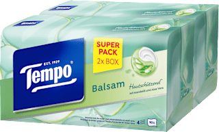 Taschentücher Box Balsam Duo (2x90 St) Tempo