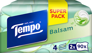 Taschentücher Box Balsam Duo (2x90 St) Tempo