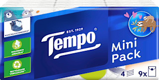 Taschentücher Mini pack (9x5 St) Tempo
