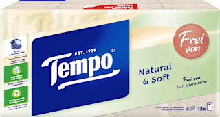 Taschentücher natural & soft (12x9 St) Tempo