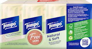 Taschentücher natural & soft (12x9 St) Tempo