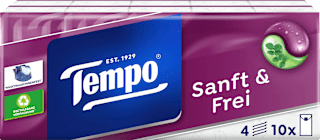 Taschentücher sanft & frei (10x9 St) Tempo