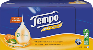 Taschentücher soft & sensitive (36x9 St) Tempo