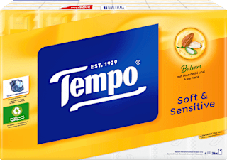 Taschentücher soft & sensitive (36x9 St) Tempo