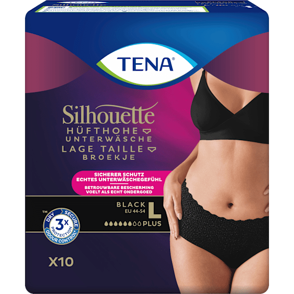 Pants Inkontinenz Silhouette schwarz Gr. L  TENA