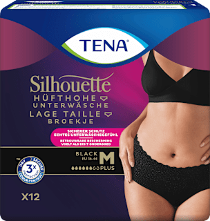 Pants Inkontinenz Silhouette schwarz Gr. M TENA