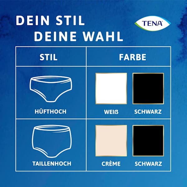 Pants Inkontinenz Silhouette schwarz Gr. M TENA