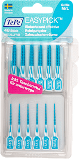 Interdentalpicks Easypick blau metalfrei M/L TePe