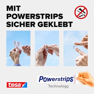 Dekohaken Powerstrips® transparent Set 5tlg tesa