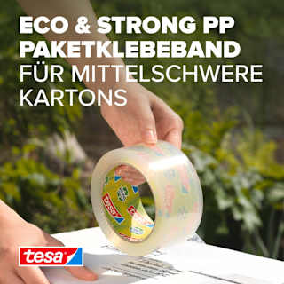 Klebeband Strong Recycled transparent tesa