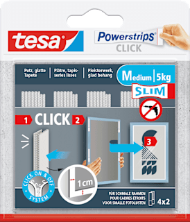 Powerstrips CLICK Medium Slim tesa