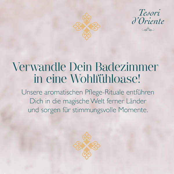 Cremedusche Hammam, Arganöl & Orangenblüte Tesori d'Oriente