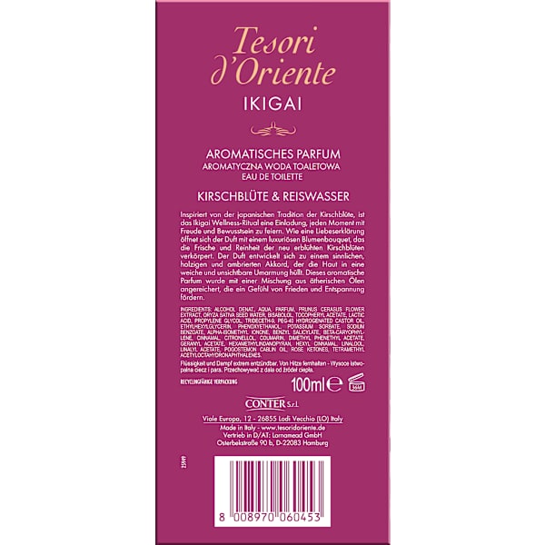 Ikigai Eau de Toilette Tesori d'Oriente