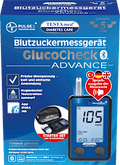 GlucoCheck ADVANCE Blutzuckermessgerät mit Sprachausgabe Testa med